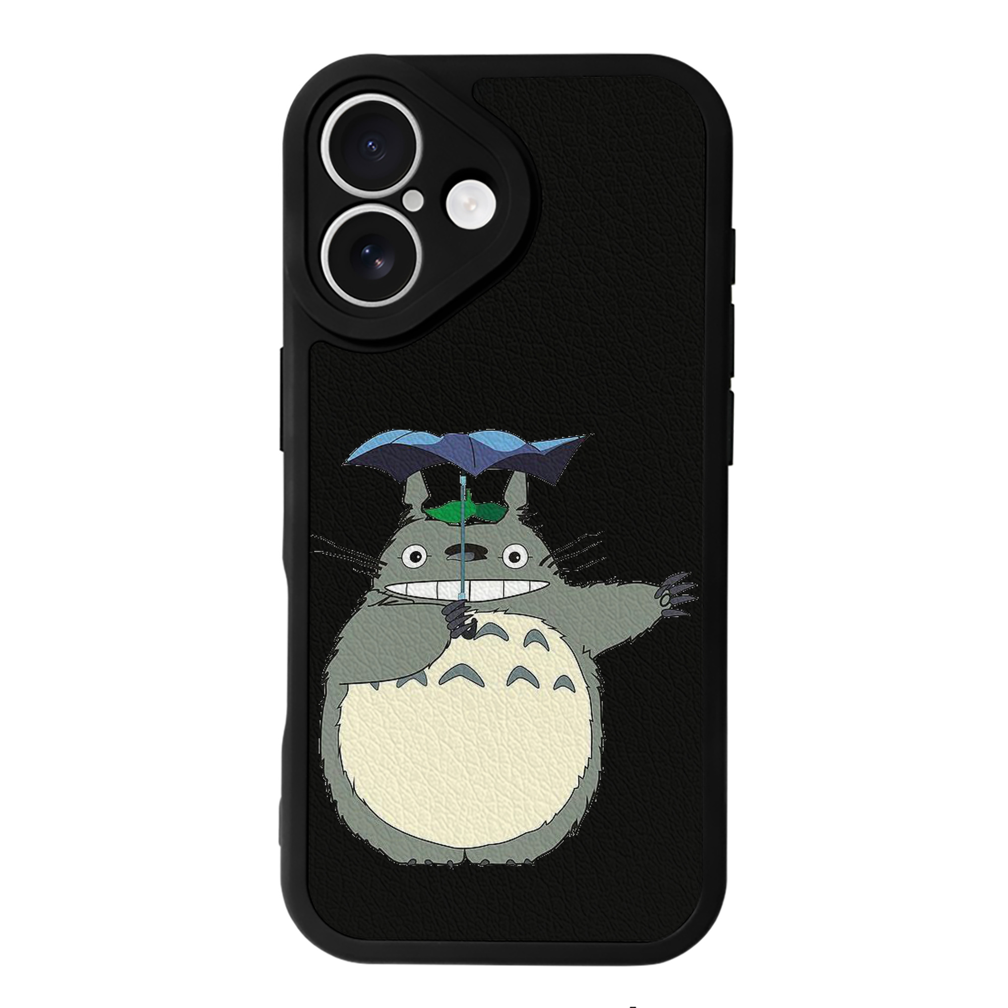 （画像用） となりのトトロ 草壁メイ 草壁サツキ My Neighbor Totoro Satsuki Kusakabe Mei Kusakabe 【iPhone 16シリーズ対応】シリコンスマホケース（レザー調） 材質：シリコン